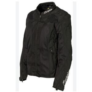 SCORPION Get Stung Black Women's Nip Tuck II Motorcycle Zip Up Jacket Size M NEW
